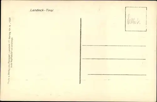 Ak Landeck in Tirol, Gesamtansicht