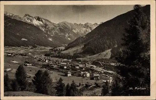 Ak Sankt Anton am Arlberg Tirol, Totalansicht