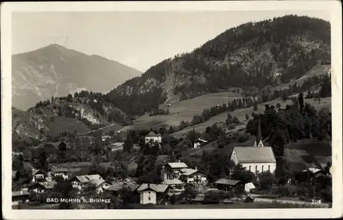 Ak Bad Mehrn in Tirol, Ortschaft mit Landschaftsblick