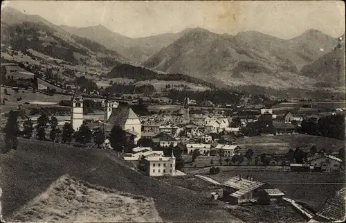 Ak Kitzbühel in Tirol, Blick vom Löwenberg