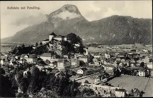 Ak Kufstein in Tirol, Gesamtansicht mit Pendling