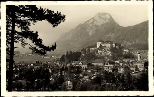 Ak Kufstein in Tirol, Ort gegen Pendling gesehen