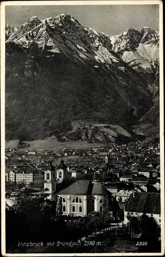 Ak Innsbruck in Tirol, Gesamtansicht mit Brandjoch