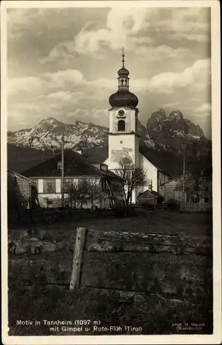 Ak Tannheim in Tirol, Gimpel und Rote Flüh