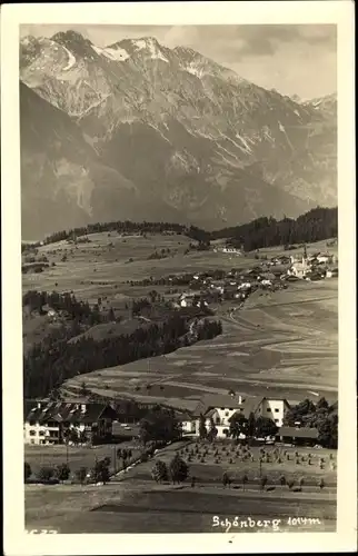Ak Schönberg im Stubaital Tirol, Gesamtansicht