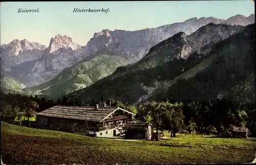 Ak Ebbs in Tirol, Kaisertal, Hinterkaiserhof