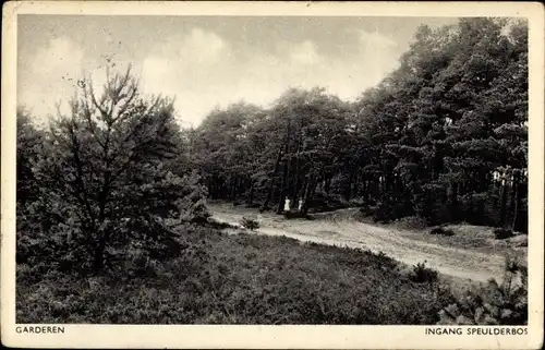 Ak Garderen Gelderland, Ingang Speulderbos