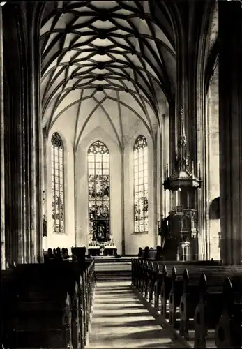 Ak Saalfeld an der Saale Thüringen, Johannis-Kirche, Inneres, Altar