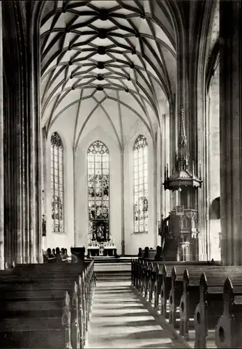 Ak Saalfeld an der Saale Thüringen, Johannis-Kirche, Inneres, Altar