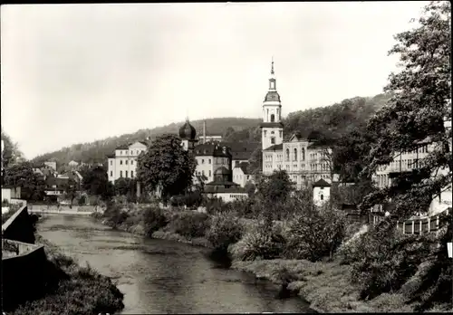 Ak Greiz im Vogtland, Teilansicht, Kirche