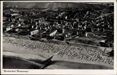 Ak Nordseebad Wangerooge in Ostfriesland, Luftbild