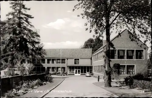 Ak Varel in Oldenburg Jadebusen, Mittelschule