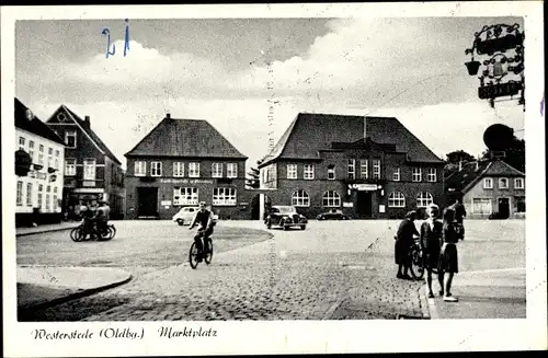 Ak Westerstede in Niedersachsen, Marktplatz