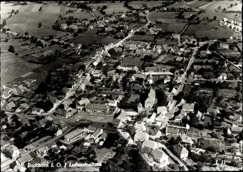 Ak Bockhorn in Oldenburg Friesland, Luftaufnahme