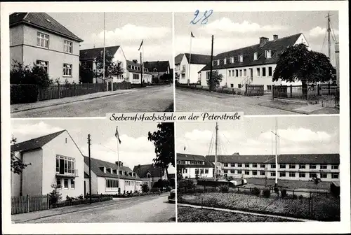 Ak Elsfleth an der Unterweser, Seeberufsfachschule an der Peterstraße