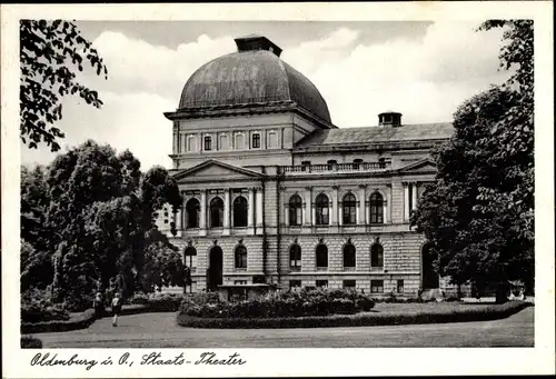 Ak Oldenburg im Großherzogtum Oldenburg, Staatstheater