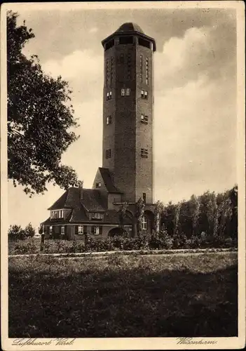 Ak Varel in Oldenburg Jadebusen, Wasserturm