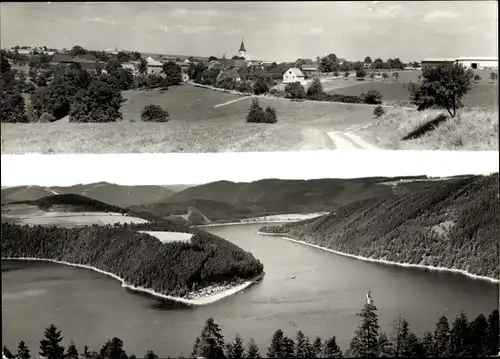 Ak Wilhelmsdorf an der Saale Thüringen, Am Stausee der Hohenwartesperre