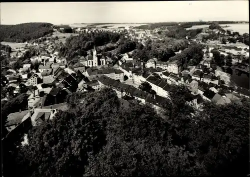 Ak Bad Lobenstein in Thüringen, Blick vom Alten Turm auf die Stadt