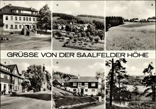 Ak Saalfelder Höhe Saalfeld Thüringen, Hoheneiche Gasthaus, Wickersdorf, Arnsgereuth, Eyba