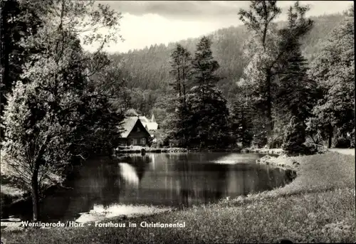 Ak Wernigerode im Harz, Forsthaus im Christianental