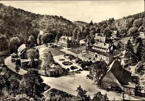 Ak Alexisbad Harzgerode am Harz, Blick vom Friedensdenkmal