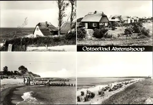 Ak Ostseebad Ahrenshoop Fischland, Strand, Häuser