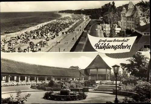 Ak Ostseebad Kühlungsborn, Promenade, Strand, Konzertgarten