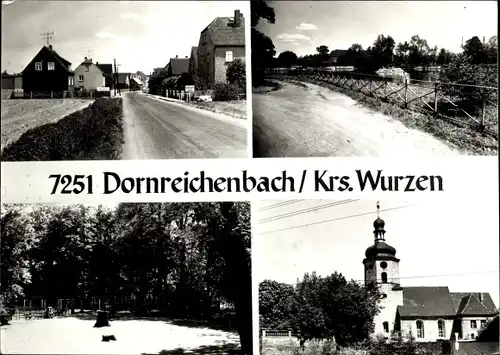 Ak Dornreichenbach Lossatal Sachsen, Ortsansichten, Kirche