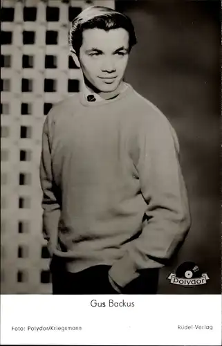 Ak Musiker Gus Backus, Portrait, Polydor-Schallplatten