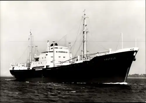Ak MS Krefeld, Frachtschiff HAPAG