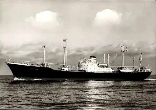 Ak MS Tübingen, Frachtschiff HAPAG