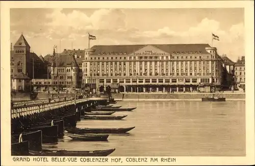 Ak Koblenz am Rhein, Grand Hotel Belle vue Coblenzer Hof