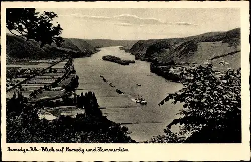 Ak Namedy Andernach am Rhein, Rheintal, Hammerstein