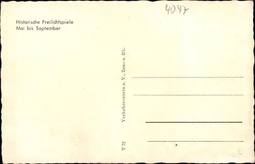 Ak Zons Dormagen am Niederrhein, Luftbild, Gesamtansicht