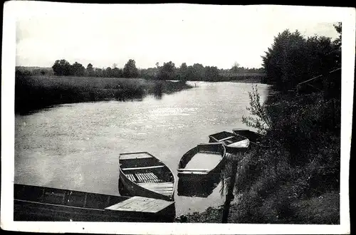 Ak Château du Loir Sarthe, Die Ufer des Loir