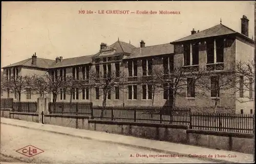 Ak Le Creusot Saône et Loire, Sperlingsschule