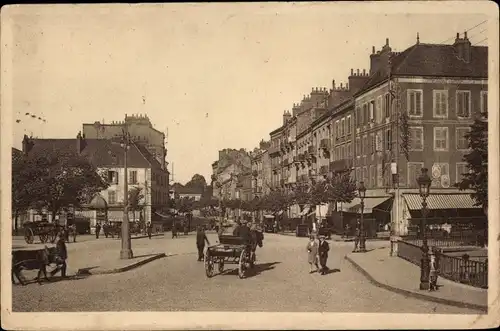 Ak Chalon sur Saône Saône et Loire, Pont de la Colombière und Avenue de la Gare