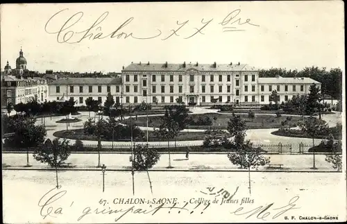 Ak Chalon sur Saône Saône et Loire, Hochschule für junge Mädchen