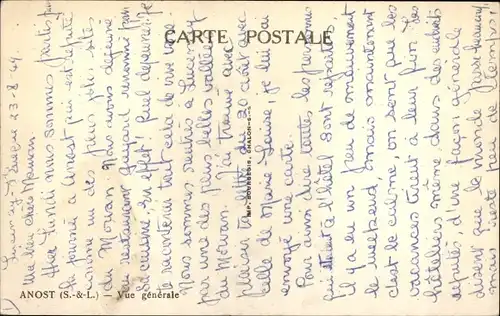 Ak Anost Saône et Loire, Gesamtansicht