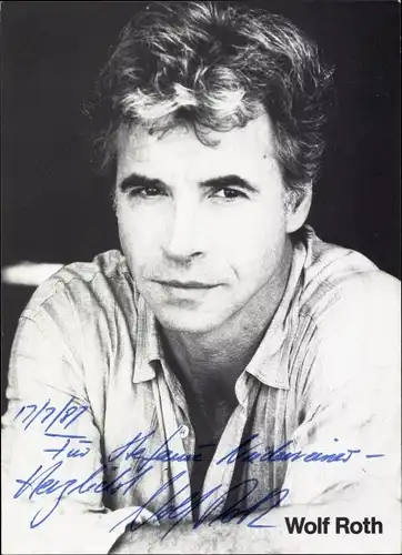 Ak Schauspieler Wolf Roth, Portrait, Autogramm