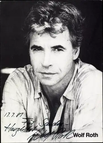 Ak Schauspieler Wolf Roth, Portrait, Autogramm