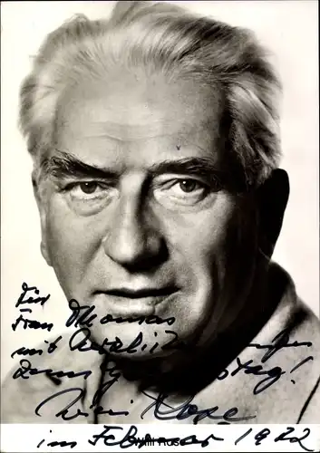 Ak Schauspieler Willi Rose, Portrait, Autogramm