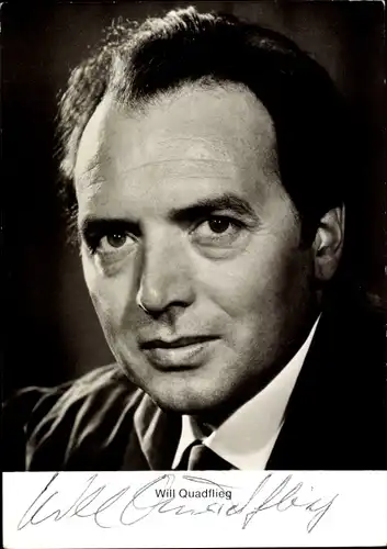 Ak Schauspieler Will Quadflieg, Portrait, Autogramm
