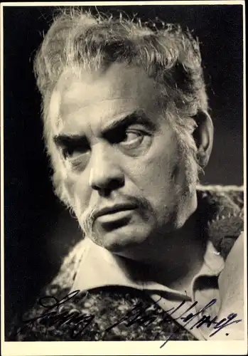 Foto Ak unbekannter Schauspieler, vermutlich Franz Kutschera, Portrait, Autogramm