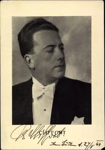 Ak Schauspieler Cliffort, Portrait, Autogramm