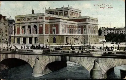 Ak Stockholm Schweden, Kongl. Teatern