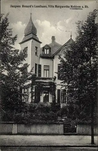 Ak Mehlem Bad Godesberg Bonn am Rhein, Landhaus Villa Margaretha