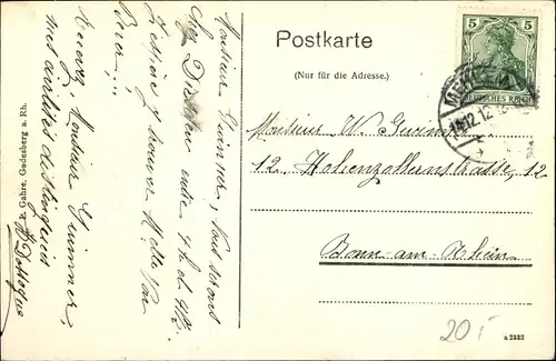 Ak Mehlem Bad Godesberg Bonn am Rhein, Landhaus Villa Margaretha