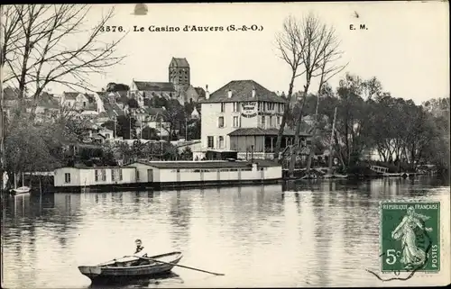 Ak Auvers Val d'Oise, Le Casino